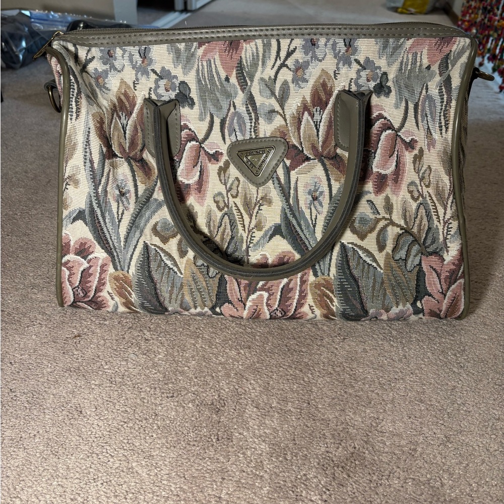 West French Indies Vintage Canvas apothecary bag